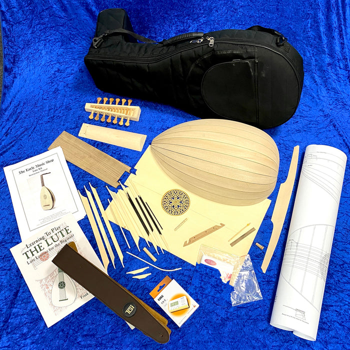 Gold Lute Kit Bundle – EMS Heritage 8 Course Renaissance Lute Kit