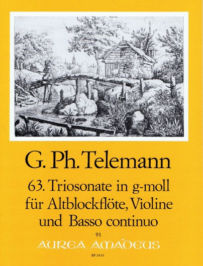 Telemann: Trio Sonata No. 63 in G minor for Treble Recorder, Violin and Basso Continuo