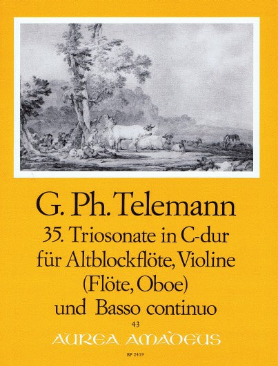 Telemann: Trio Sonata No. 35 in C Major for Treble Recorder, Violin and Basso Continuo