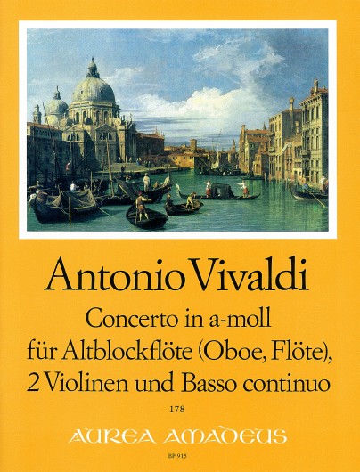 Vivaldi: Concerto in A Minor for Treble Recorder, 2 Violins and Basso Continuo