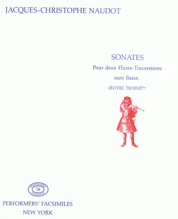 Naudot: Sonatas for 2 Flutes without Bass, Op. 3