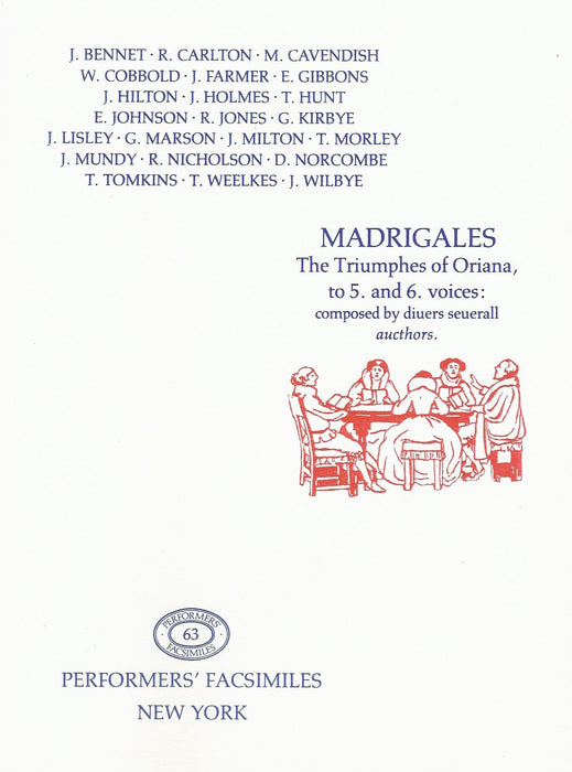 Various: Madrigales "The Triumphs of Oriana" to 5 and 6 Voices