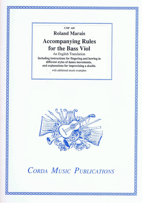 R. Marais: Accompanying Rules for the Bass Viol