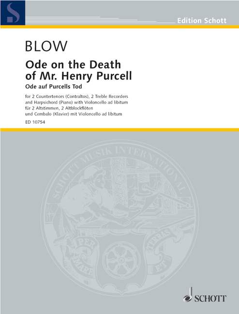 Blow: Ode on the Death of Henry Purcell