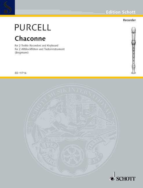 Purcell: Chaconne for 2 Treble Recorders and Keyboard