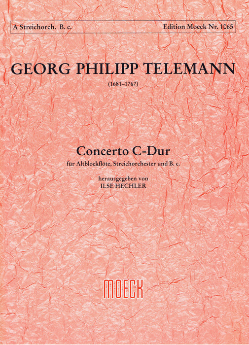 Telemann: Concerto in C Major for Treble Recorder, Strings and Basso Continuo