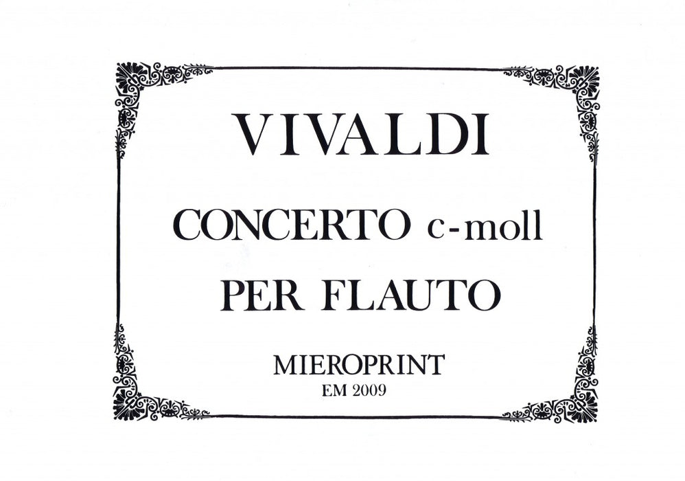 Vivaldi: Concerto in C Minor for Recorder and Orchestra