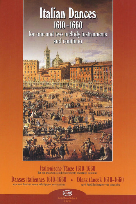 Various: Italian Dances 1610-1660 for 1 and 2 Melody Instruments and Basso Continuo