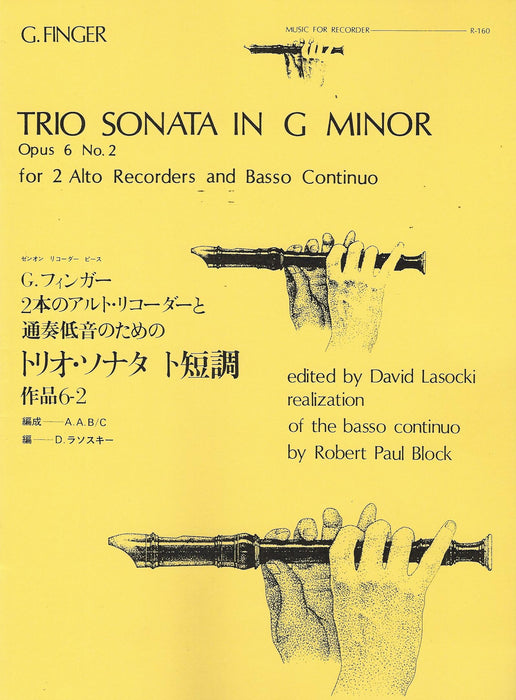Finger: Trio Sonata in g minor for 2 Alto Recorders and Continuo