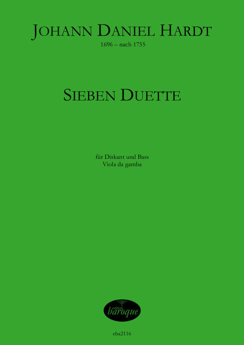 Hardt: 7 Duets for Treble and Bass Viols