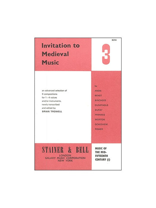Various: Invitation to Medieval Music - Book 3