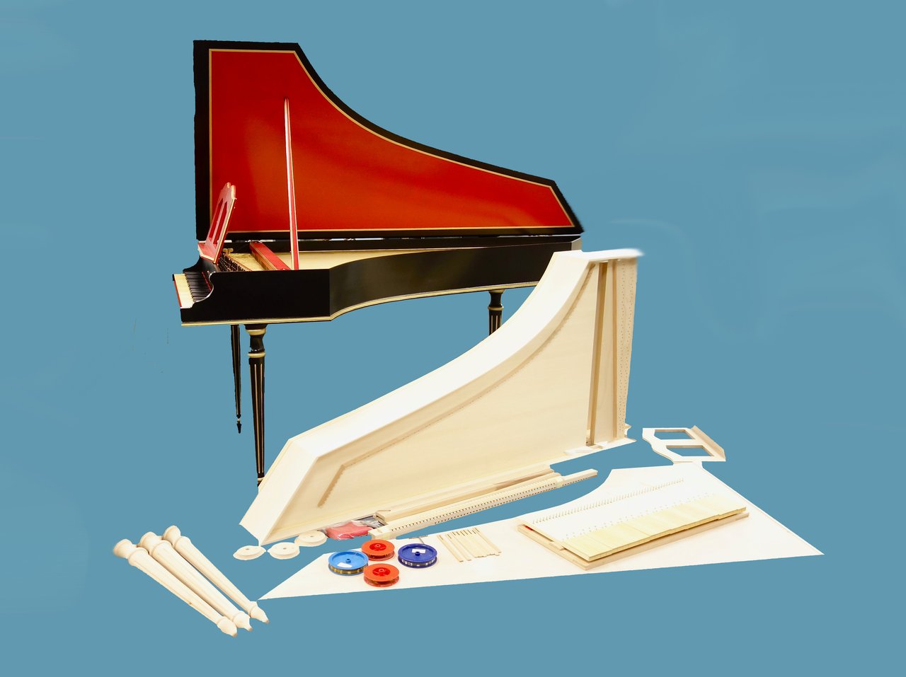 Everything you need to know about building a Bizzi harpsichord kit