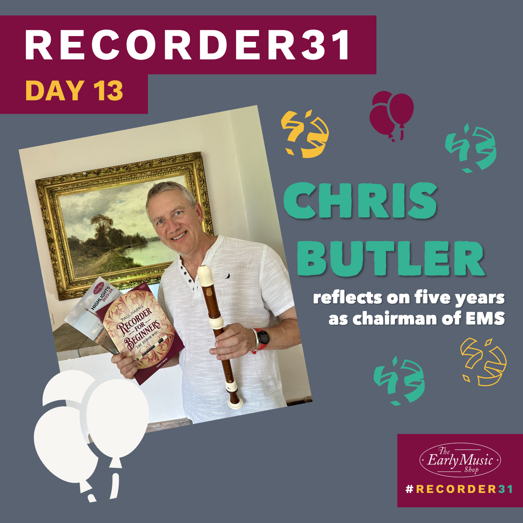 Recorder31 Day 13 | A Message from Chris Butler