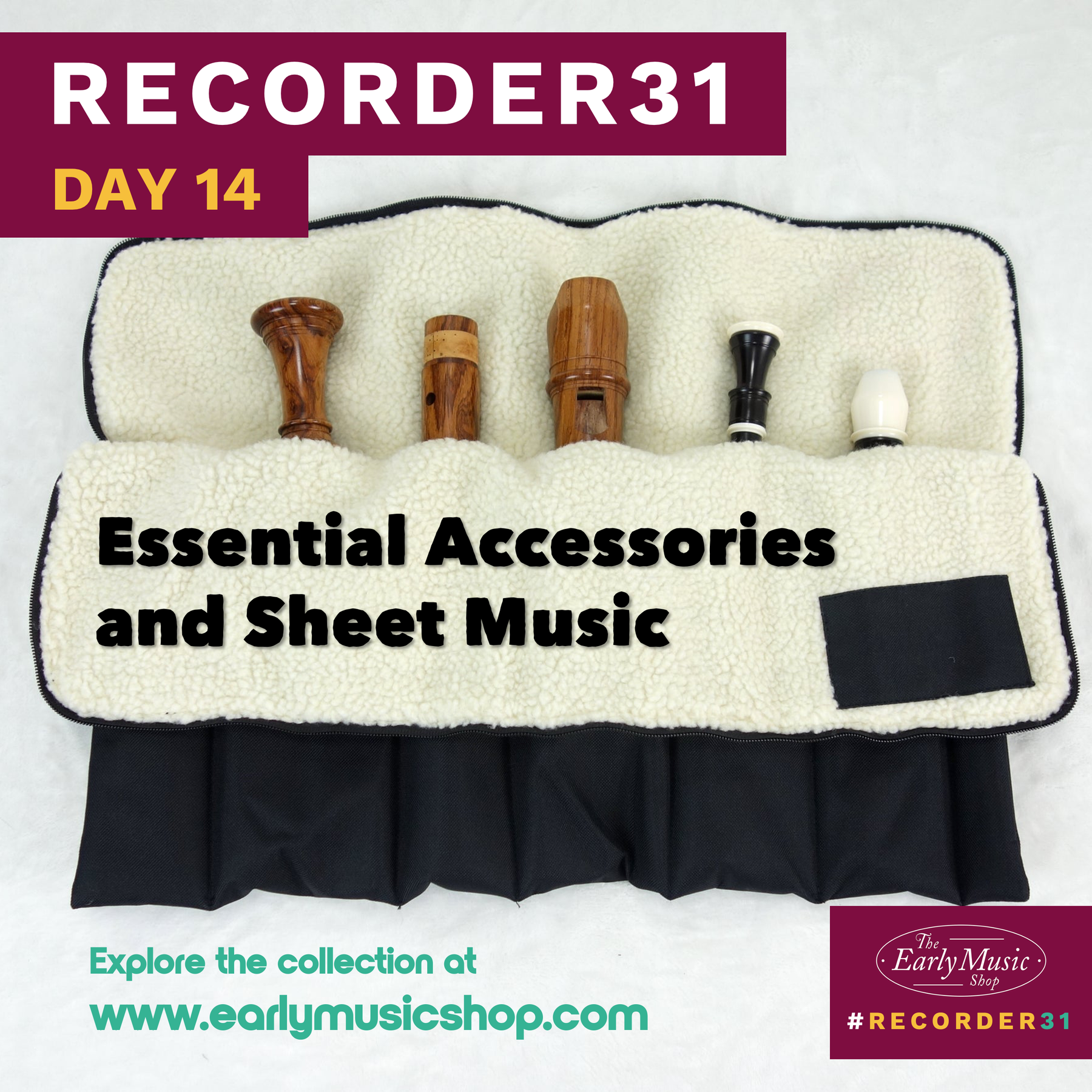 Recorder31 Day 14 | Accessories & Sheet Music Galore!