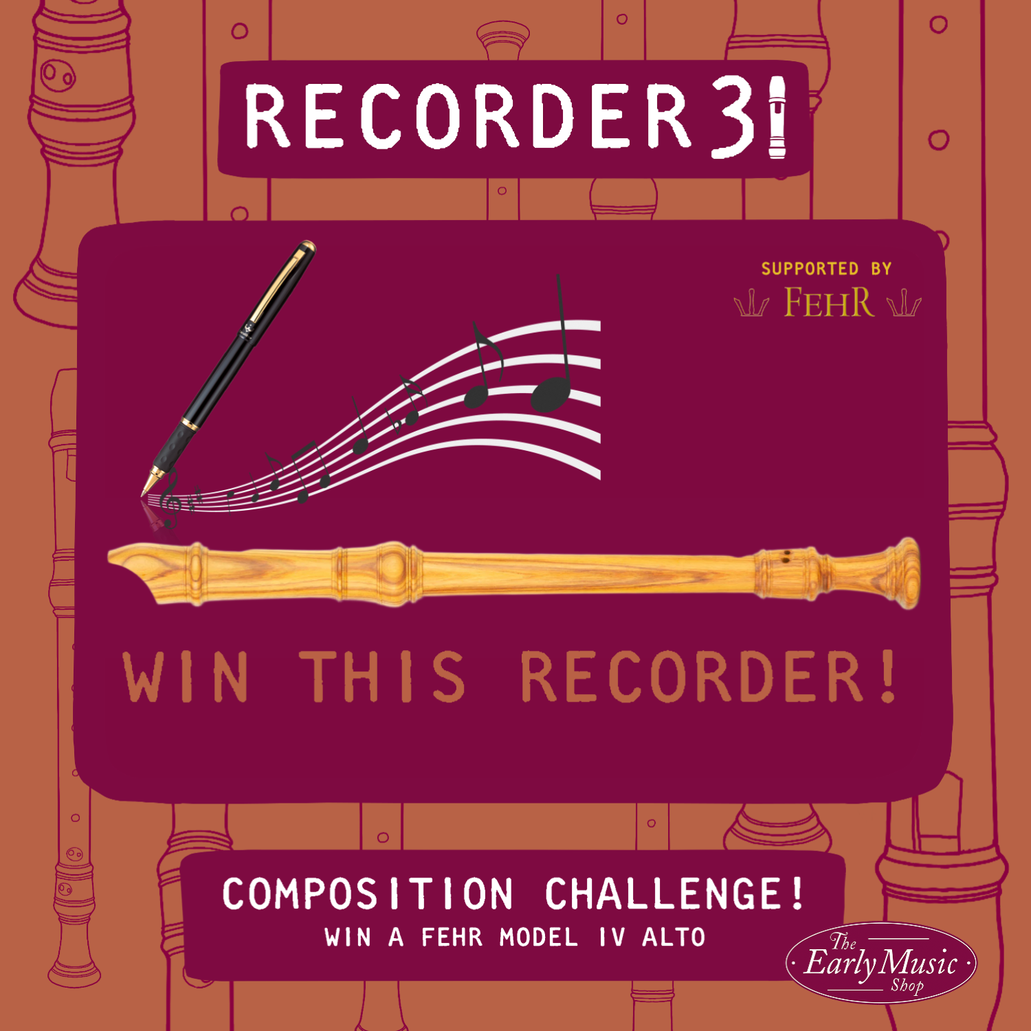 Recorder31 Day 15 | WIN a Fehr Alto Recorder in our Composition Challenge