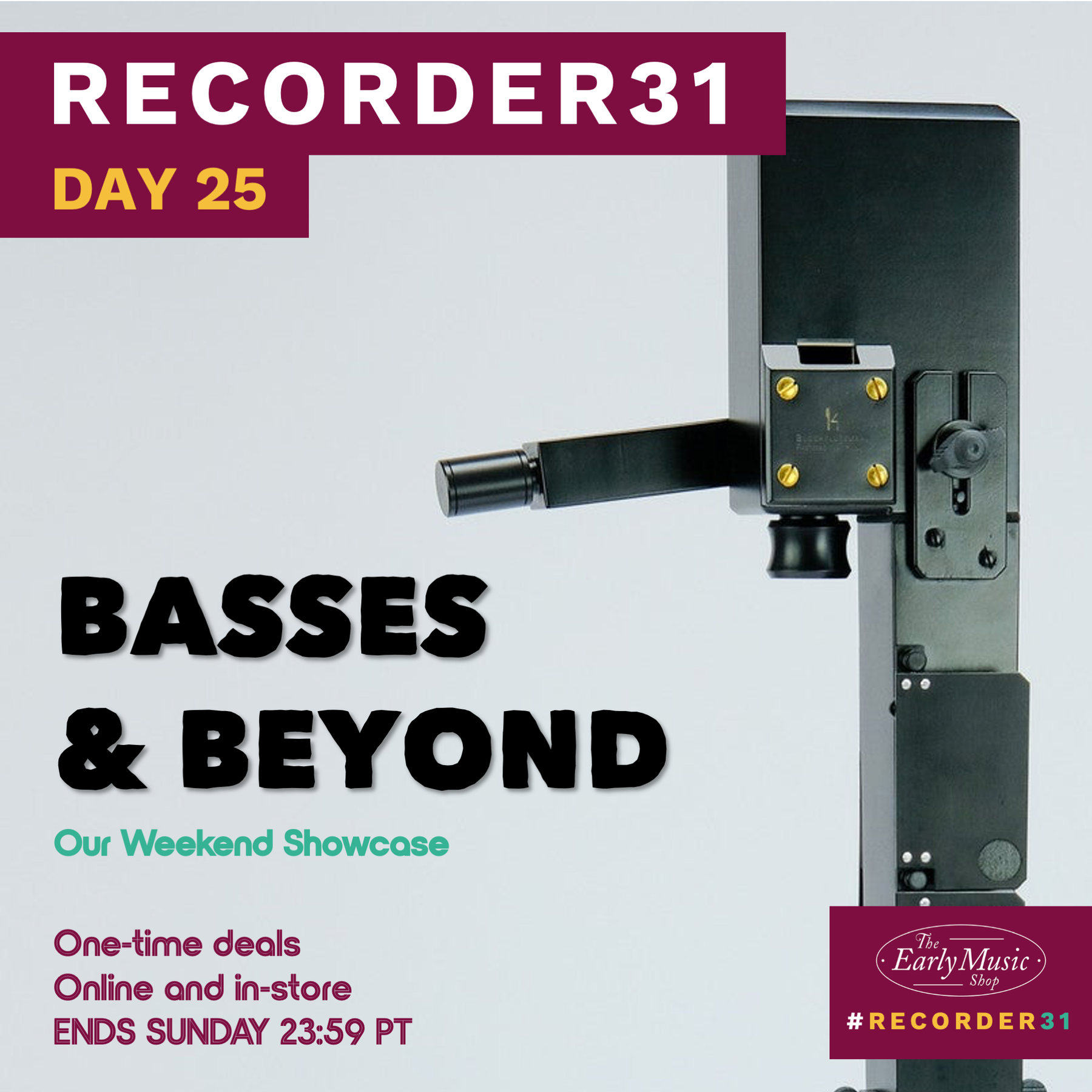 Recorder31 Day 25 | Basses & Beyond!