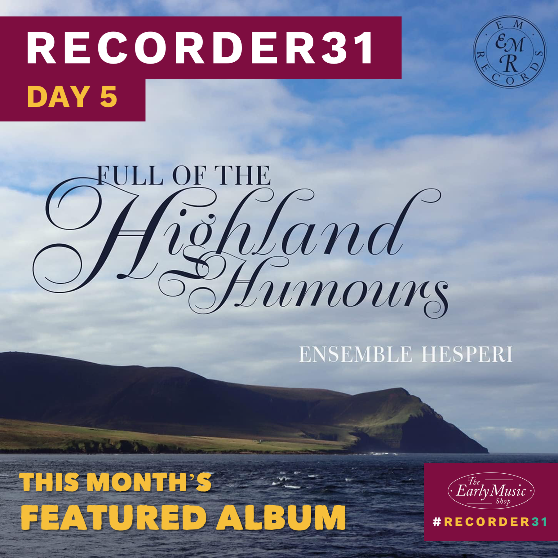 Recorder31 Day 5 | This Month's Featured Album
