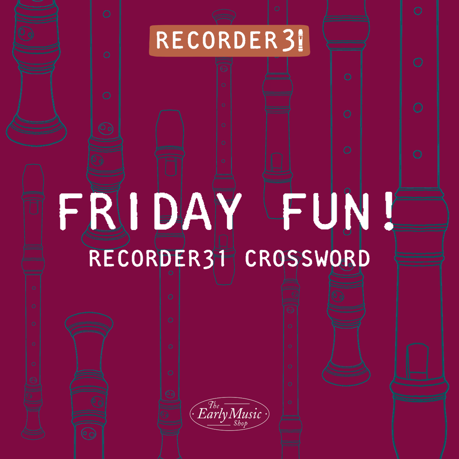 Recorder31 Friday Fun | Recorder Crossword!