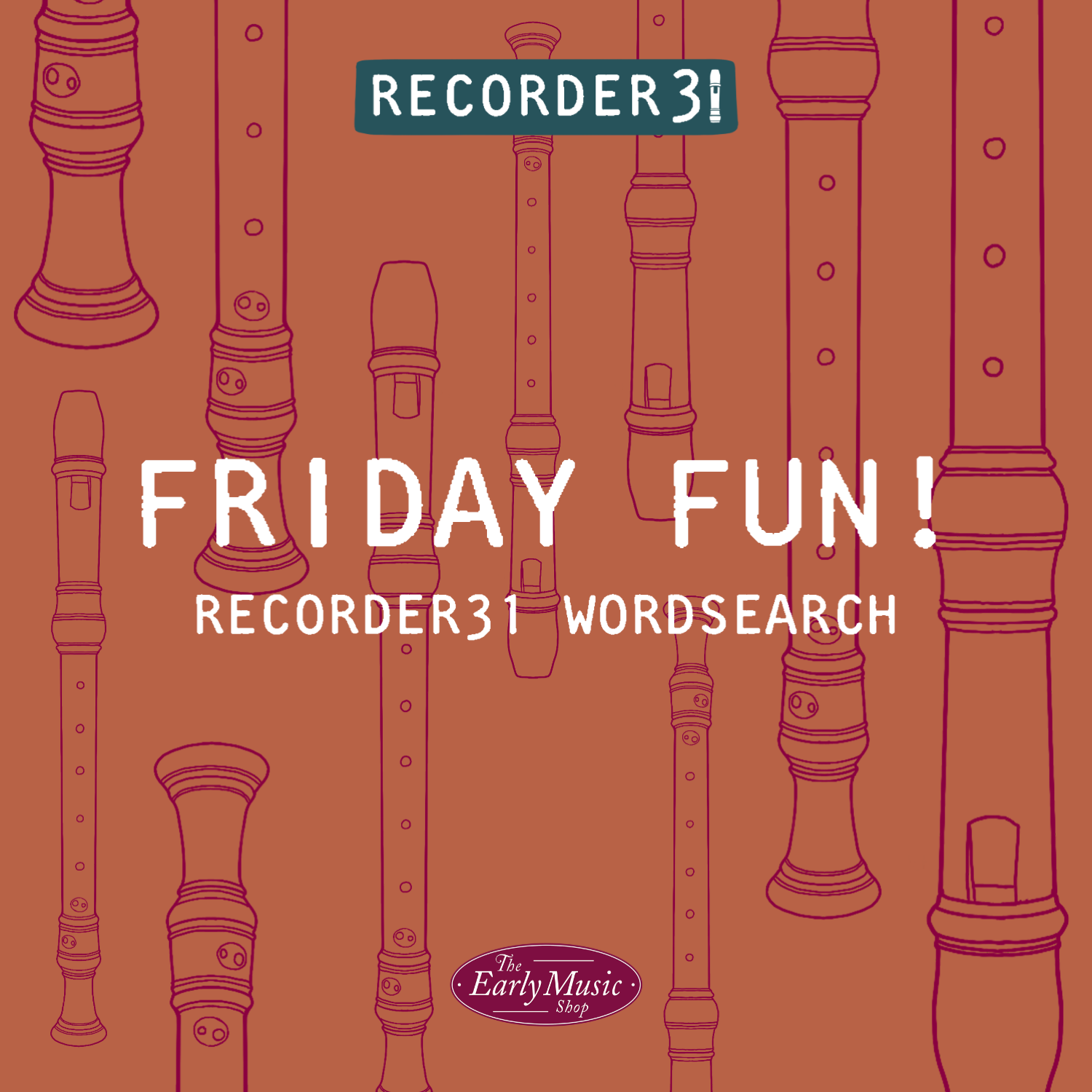 Recorder31 | Friday Fun: Wordsearch!