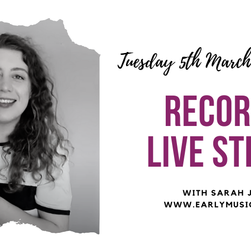 EMS Live stream with Sarah Jeffery: Q&A on mid-price recorders