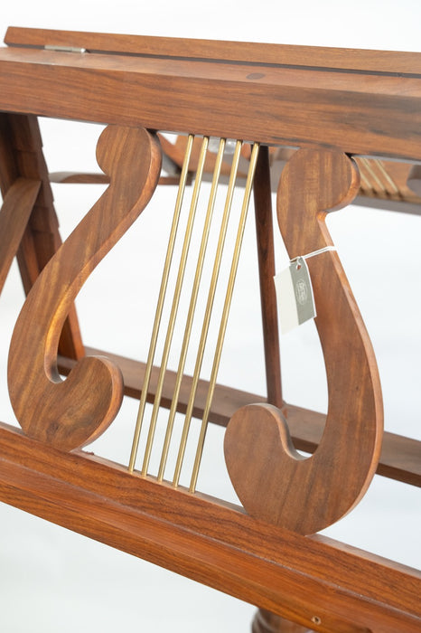 EMS Prince Albert Wooden Double Music Stand in Walnut