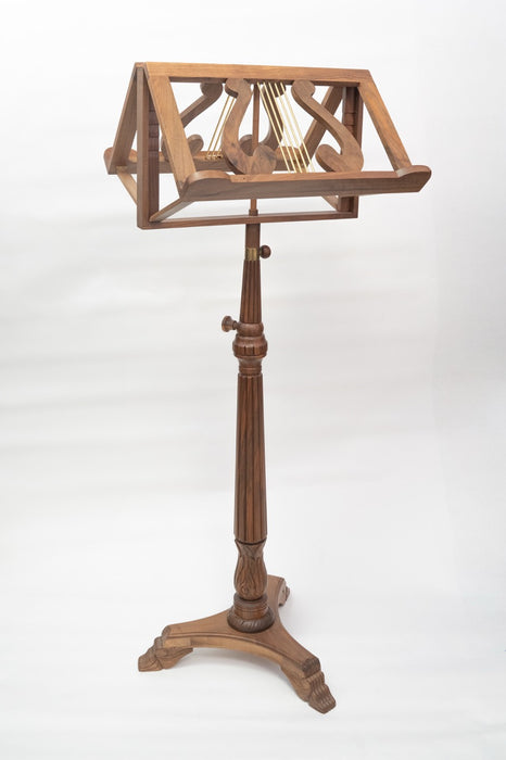 EMS Victoria Double Music Stand in Walnut (solid walnut)