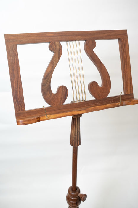EMS Prince Albert Wooden Music Stand in Walnut (solid walnut)