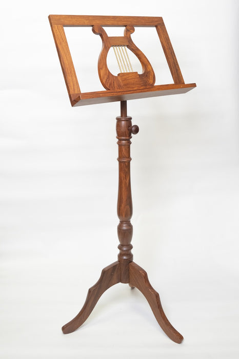 EMS Regency Single Wooden Music Stand in Walnut (solid walnut)