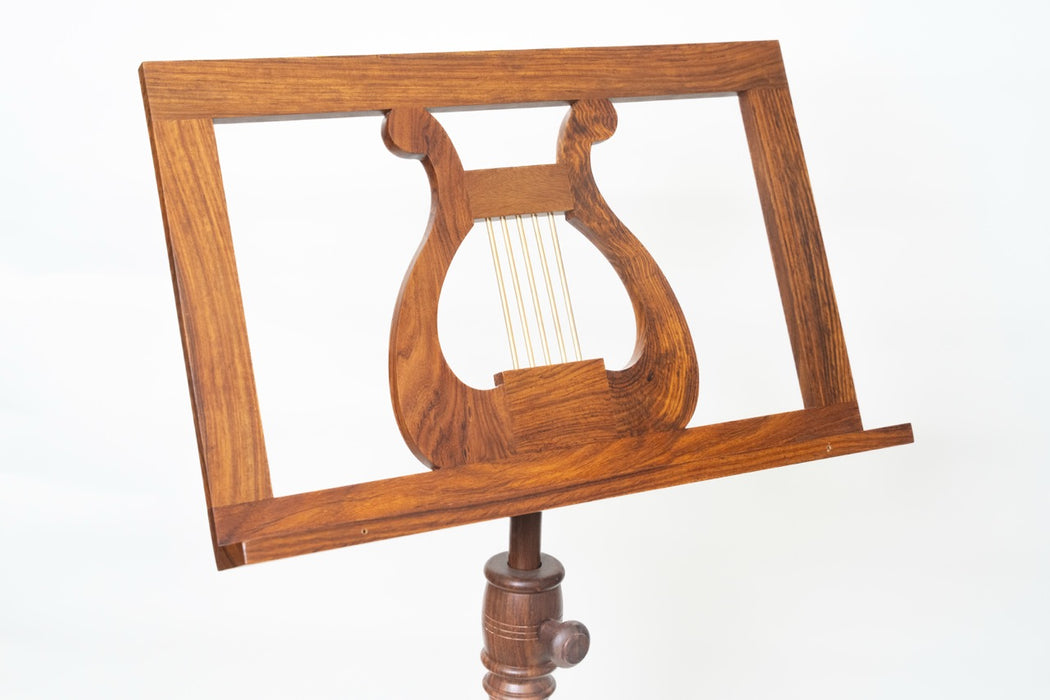 EMS Regency Single Wooden Music Stand in Walnut (solid walnut)