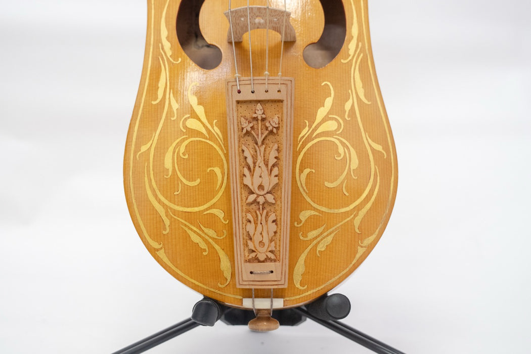 Medieval Fiddle (Vielle) with Gold Decoration by Roberto Montagna