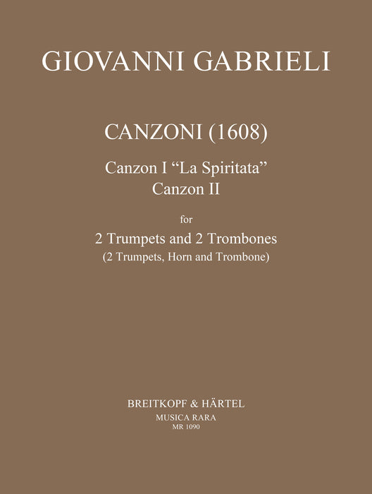 Gabrieli, Giovanni: Canzoni