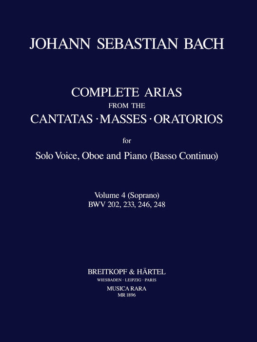 Bach, Johann Sebastian: Complete Arias and Sinfonias