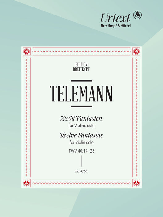 Telemann, Georg Philipp: 12 Fantasias TWV 40:14–25