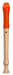 Mollenhauer Fipple Soprano Recorder in Plastic & Maple (Orange)