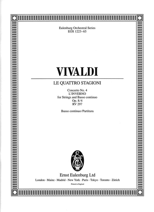 Vivaldi, Antonio: Le quattro stagioni (The four seasons) Op. 8/4 RV 297