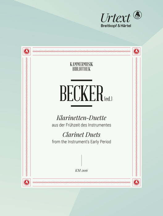Anonymus / Bach, C.Ph.E.; / Rousseau, Jean Jacques: Clarinet Duets from the Instrument's Early Period