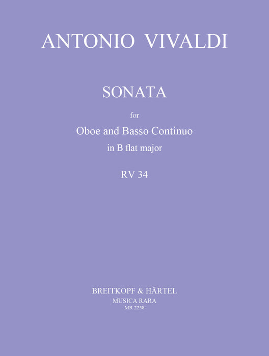 Vivaldi, Antonio: Sonata in B flat major RV 34