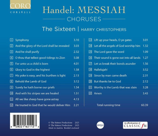The Sixteen • Handel: Messiah Choruses (CD)