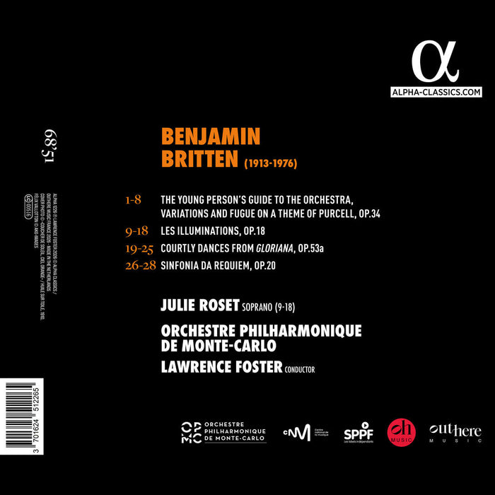 Orchestre Philharmonique de Monte-Carlo • Britten (CD)