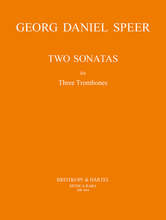 Speer, Georg Daniel: 2 Sonatas