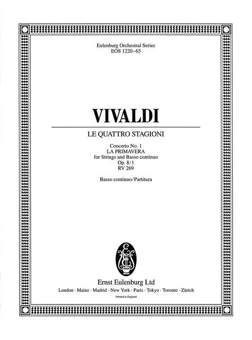 Vivaldi, Antonio: Le quattro stagioni (The four seasons) Op. 8/1 RV 269
