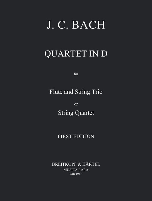 Bach, Johann Christian: Quartet in D major