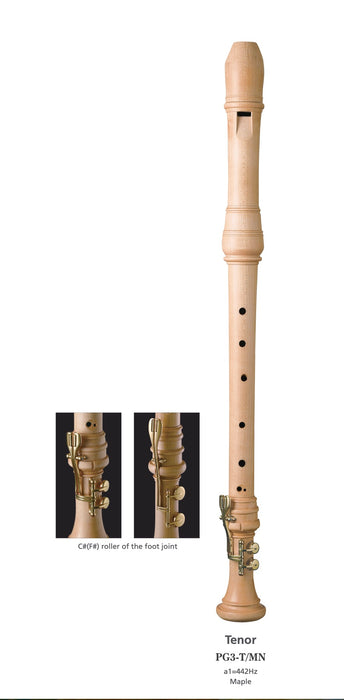 Zen-On PG3-T/MN Pastoral Tenor Recorder in Maple