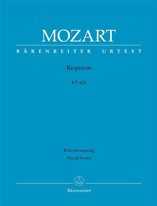 Mozart: Requiem K626 Vocal Score (Latin)