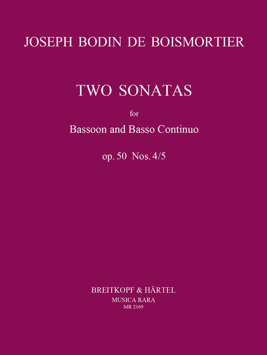 Boismortier, Joseph Bodin de: 6 Sonatas Op. 50