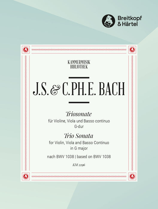 Bach, Johann Sebastian / Bach, Carl Ph. Emanuel: Trio Sonata in G major based on BWV 1038