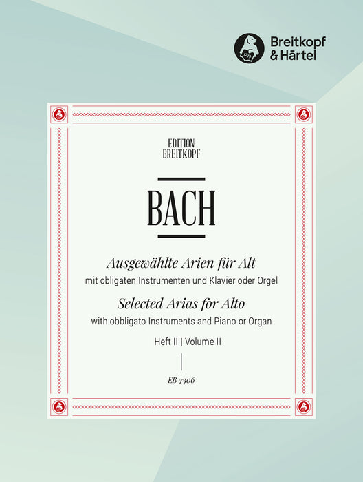 Bach, Johann Sebastian: Selected Arias for Alto