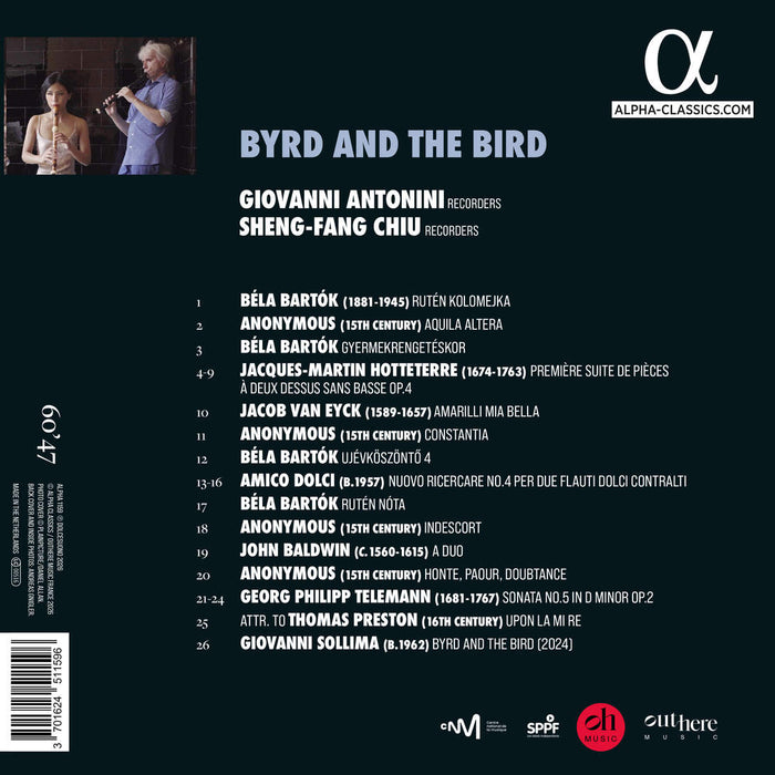 Giovanni Antonini & Sheng-Fang Chiu • Byrd and the Bird (CD)