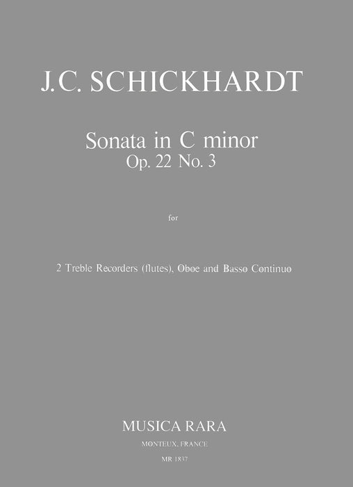 Schickhardt, Johann Christian: Sonatas Op. 22