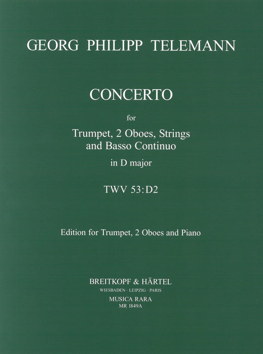 Telemann, Georg Philipp: Concerto in D major TWV 53:D2